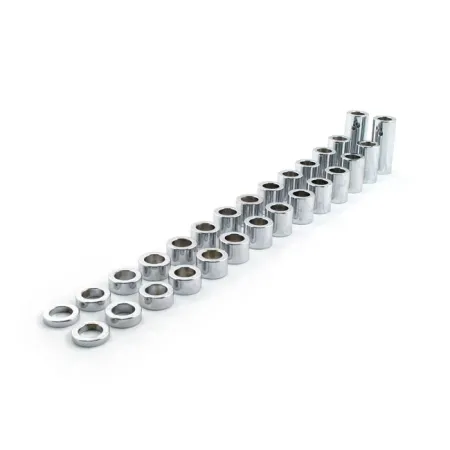 Paughco Axle Spacer Kit in Chrome Steel Finish 28-PC Kit, For 3/4 Inch Axles (2500K)