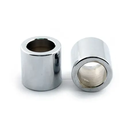 Paughco 1 Inch Axle Spacer in Chrome Finish, 2 Inch Length (20001)