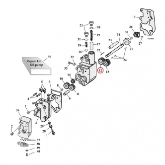 DOSS Return Gear, Driven Oil Pump For 1968-1999 B.T. (Excluding TC) Models (ARM325079)