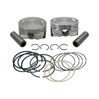 S&S Standard Size 4-1/8 Inch Bore Forged Piston Kit For 111 Inch Engine (92-1560)