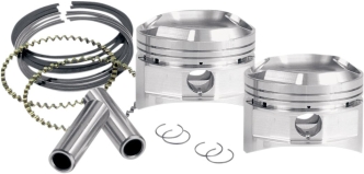 S&S 3-5/8 Inch Replacement Evo Superstock Piston Kit Standard Size For 1984-1999 Evo Big Twin With S&S SuperStock Heads And 4-1/4 , 4-1/2 And 4-5/8 Inch Stroke Flywheels (92-1060)