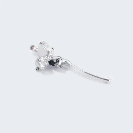 Kustom Tech Seventies Brake Master Cylinder For 7/8 Inch Handlebars With 12mm (15/32 Inch) Bore In Polished Finish (20-800-22)