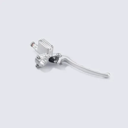 Kustom Tech Seventies Brake Master Cylinder For 7/8 Inch Handlebars With 12mm (15/32 Inch) Bore In Satin Finish (20-801-22)