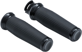 Kuryakyn Thresher Grips In Black Finish For Indian 2015-2022 Scouts (5939)
