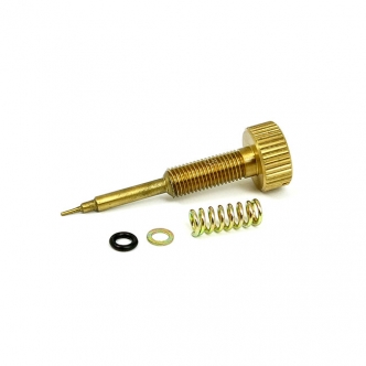 DOSS Adjustable Air Mixture Screw Kit, includes adjustable Screw, Spring, Washer And O-Ring, Replaces Stock Non Adjustable Screw On Stock H-D Keihin CV Carbs For 1990-2006 B.T., 1988-2006 XL Models (ARM394509)