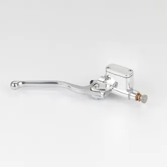 Kustom Tech Grimeca Brake Master Cylinder With 14mm Bore For 1 Inch Handlebars In Polished Finish (20-205)