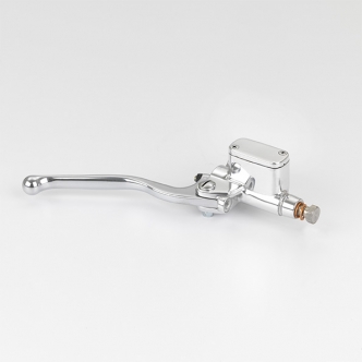 Kustom Tech Grimeca Brake Master Cylinder With 14mm Bore For 7/8 Inch Handlebars In Polished Finish (20-207)