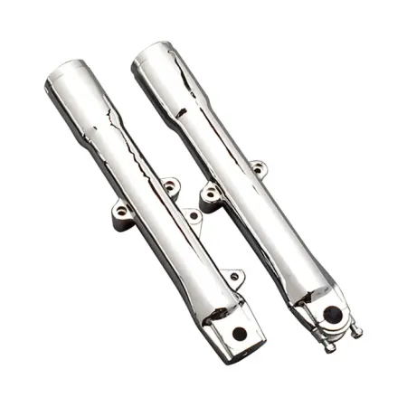 DOSS Single Disc Lower Fork Legs in Polished Finish For 1986-1999 FLST (Excluding FXST) Models (04-341)