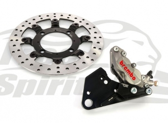 Free Spirits Upgrade Rear 4 Piston Caliper Kit In Titanium For Triumph Bobber & Speedmaster 1200 Models (305312T)