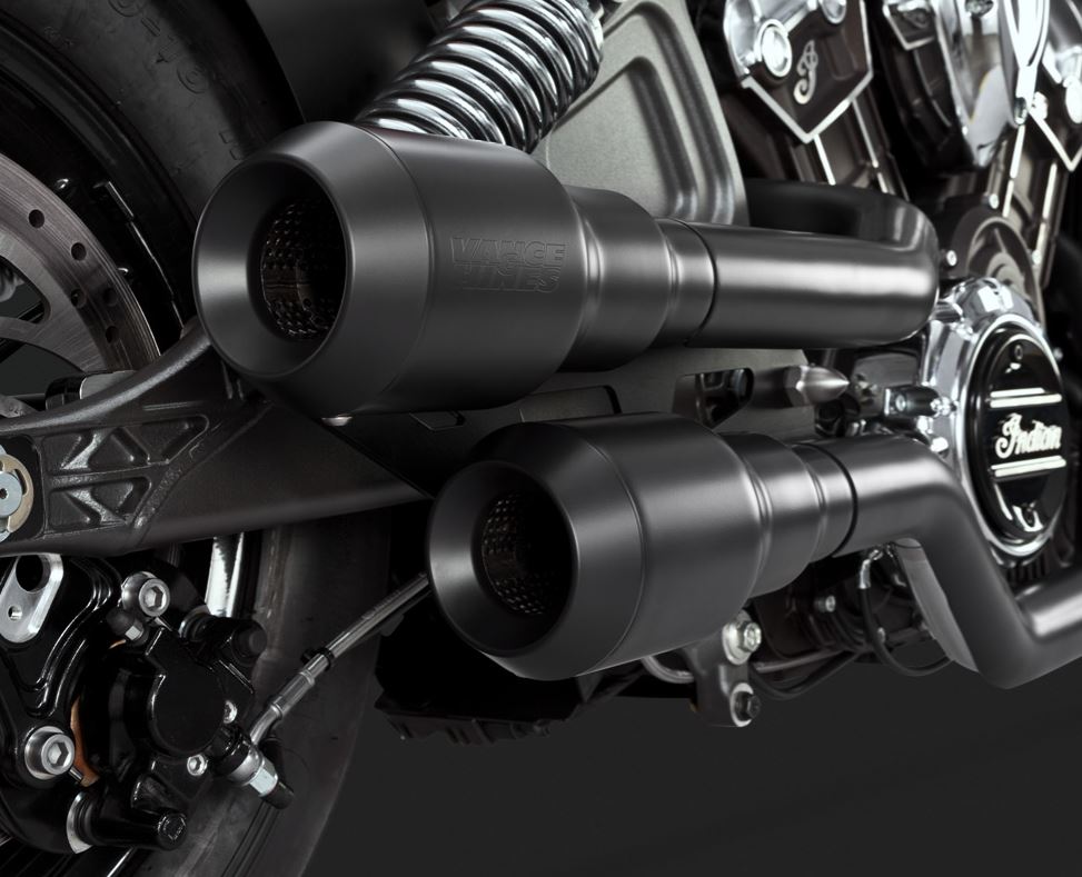 Vance & Hines Grenades HiOutput 22 Exhaust System For 20152019 Indian Scout In Black (18654