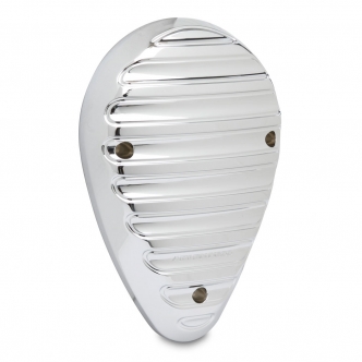 Arlen Ness Finned Horn Cover in Chrome Finish For 2014-2017 Indian Motorcycles (Excludes Scouts) (I-1233)