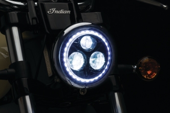 Kuryakyn Orbit Vision 5-3/4 Inch L.E.D. Headlight With White Halo (2462)