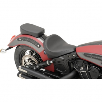 Drag Specialties Black Solar-Reflective Smooth Bobber-Style Rear Pillion Pad For 2015-2019 Indian Scout And Scout Sixty Models (0810-1993)