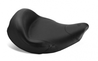 Mustang Black Smooth Vintage Wide Touring Solo Seat For Various 2014-2019 Indian Models (75360)