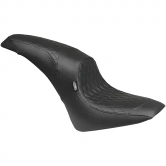 Mustang Black Diamond Stitch Shope Signature Series Tripper 2-Up Seat For 2015-2019 Indian Scout Models (76306)