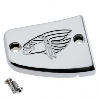 Joker Machine Front Master Cylinder Warrior Cover in Chrome Finish For 2015-2018 Indian Scout Models (30-382-3)