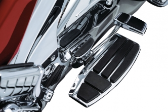 Kuryakyn Driver Floorboard Kit In Chrome Finish For Honda 2001-2017 GL1800 Gold Wing, 2013-2016 F6B & 2014-2015 Valkyrie Motorcycles (4038)