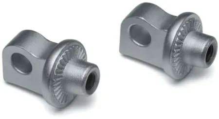 Kuryakyn Splined Peg Adapters For Harley Davidson Motorcycles In Silver Finish (8899)