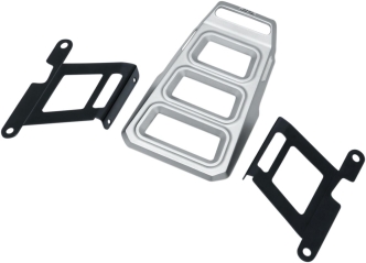 Kuryakyn Dillinger Luggage Rack In Silver Finish For Harley Davidson 2004-2020 Sportster Motorcycles (Except Roadster) (6664)