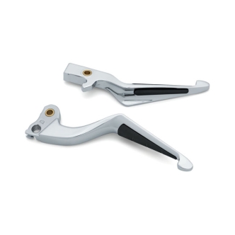 Kuryakyn ISO Levers In Chrome Finish For 2018-2023 Indian Models (Except Scout Motorcycles) (5778)