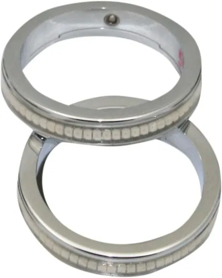 Custom Dynamics Chrome 56mm LED Wrap Around Turn Signals With Clear Lens (WA56-CC)