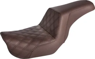 Saddlemen 2-Up Seat Step Up Front/Rear Saddlehyde in Brown For 2006-2017 Dyna Models (806-04-172BR)