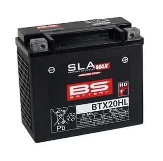 BS Battery BTX20HL Max AGM Battery 310 CCA For Harley Davidson 2000-2025 Softail, 2024-2025 Pan America, 1999-2017 Dyna, 2008-2017 V-Rod & 1997-2003 Sportster Models & 1997-2002 Buell M2/S3 (300883)