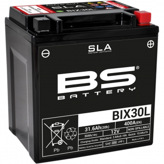 BS Battery SLA Factory-Activated AGM Maintenance-Free Batteries 12V 385A For 1999-2021 FLT/FLHT/FLHX/FLTR/FLHR And H-D FL Trikes (300631)
