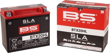BS Battery BTX20H AGM 310 CCA For 1986-1996 XL Sportster, 1984-1990 Softail & 1984-1994 FXR Models (300688)