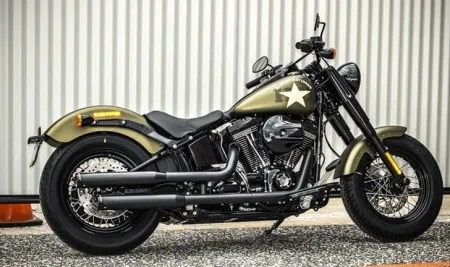 Rinehart Racing 3.5 Inch Slip-On Mufflers In Black With Black End Caps For 2018-2024 Softail Deluxe and Heritage Classic Models (500-1211)