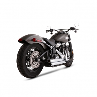 Rinehart Racing 2-2 Exhaust System In Chrome With Chrome End Caps For 2018-2023 M8 Softail Models (300-1100C)