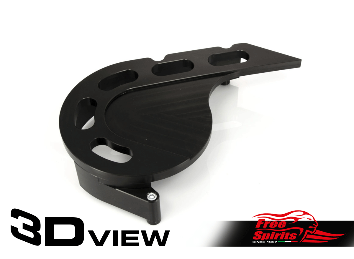 Free Spirits Sprocket Covers in Black Finish For Indian Scout Models