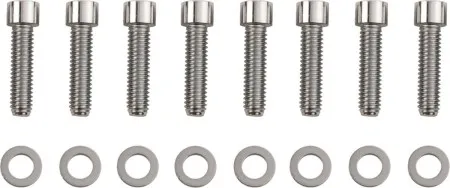 Drag Specialties Smooth Transmission Bearing Housing Bolt Kit Socket Head Chrome For 2017-2023 All M8 Models (MK783S)