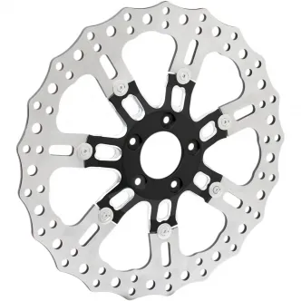 Arlen Ness 7-Valve 14 Inch Front Brake Rotor in Black Finish For Arlen Ness 7-Valve Wheels (33-10301-203)