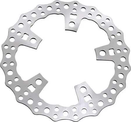 Arlen Ness Jagged Brake Rotor 11.8 Inch Stainless Steel Finish For 2014-2023 Touring & 2014-2025 Road King Special (02-788)