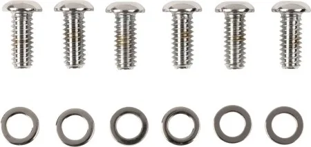 Drag Specialties Smooth Derby Cover Set Chrome Bolt Kit Torx For 2004-2022 XL Models (MK686)
