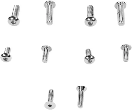 Drag Specialties Knurled Handlebar Lever Mount Switch Housing And Master Cylinder Cover Chrome Socket-Head For 1986-1995 XL Models (MK133)