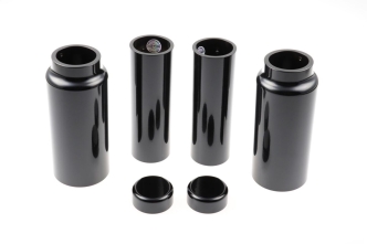 Cult Werk 6 Piece Fork Cover Kit in Black Finish For 2007-2017 Dyna Models With 49mm Tubes (HD-DYN018)