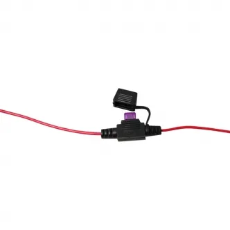 Custom Dynamics Mini ATC Fuse Holder 2 Pins, 3 Amps in Red Finish 5 Pack (FUSE3PAK)