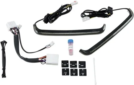 Custom Dynamics Standard Low Profile Bagz Saddle Bag Lights With Smoked Lens For Harley Davidson 1997-2013 Touring Models (CD-LP-HD-S)