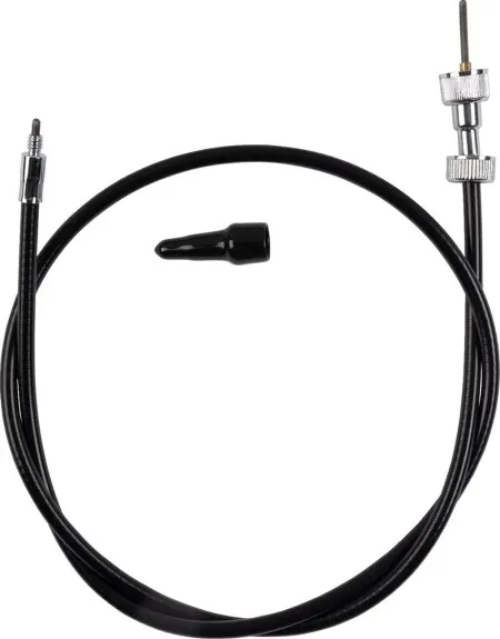 Drag Specialties Speedo Cable 43 Inch in Black Vinyl Finish For 1973 XL, 1987-1992 Softail, 1983-1985 FXE Models (4391500B)