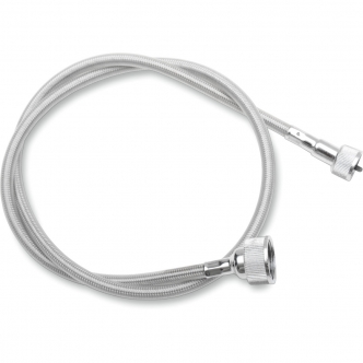 Drag Specialties Speedo Cable 53 Inch in Stainless Steel Finish For Mini Speedo And 12mm Speedo Heads (5390400B)