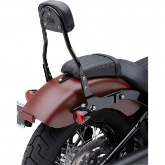 Cobra Detachable Round 14 Inch Backrest Kit in Black Finish For 2018-2021 FXLR Models (602-2009B)