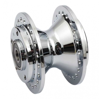 DOSS Front Wheel Hub Diabolo Style in Chrome Finish For 2000-2003 FXD, 2000-2007 XL Standard Dual Disk Models (ARM252199)