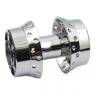 DOSS Front Wheel Hub Standard Style in Chrome Finish For 2009-2020 25mm Axle Touring (Non-ABS) Models (ARM652199)