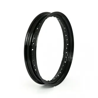 DOSS Dropcenter Rim 2.50 x 19, 40 Spoke, Metal Center Valve Approximately 8.5mm Tire Size 325/350-19 in Black Finish (11224B)