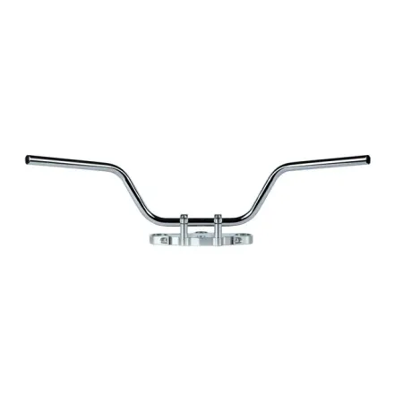 TRW 22mm Touring High Steel Handlebar, TUV And ABE Approved in Chrome Finish (MCL112SC)