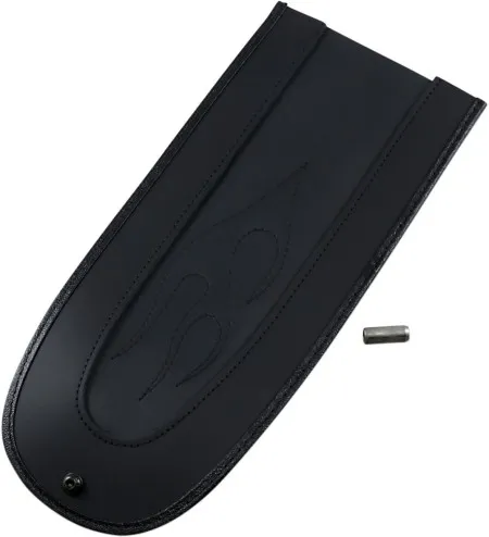 Drag Specialties Flame Fender Bib in Black Finish For 2018-2025 Softail Models (1405-0281)