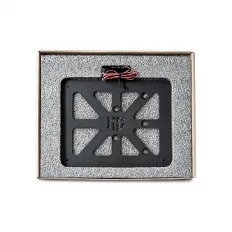 Killer Custom License Plate Holder With LED Light 150mm High x 190mm Wide In Black Finish (LPH-PL)