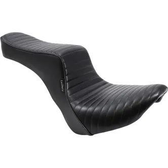 Le Pera Cherokee Pleated 2-Up Seat in Black For 2018-2023 FXBB Street Bob, FLSL Slim & FXST Standard Models (LY-020PT)